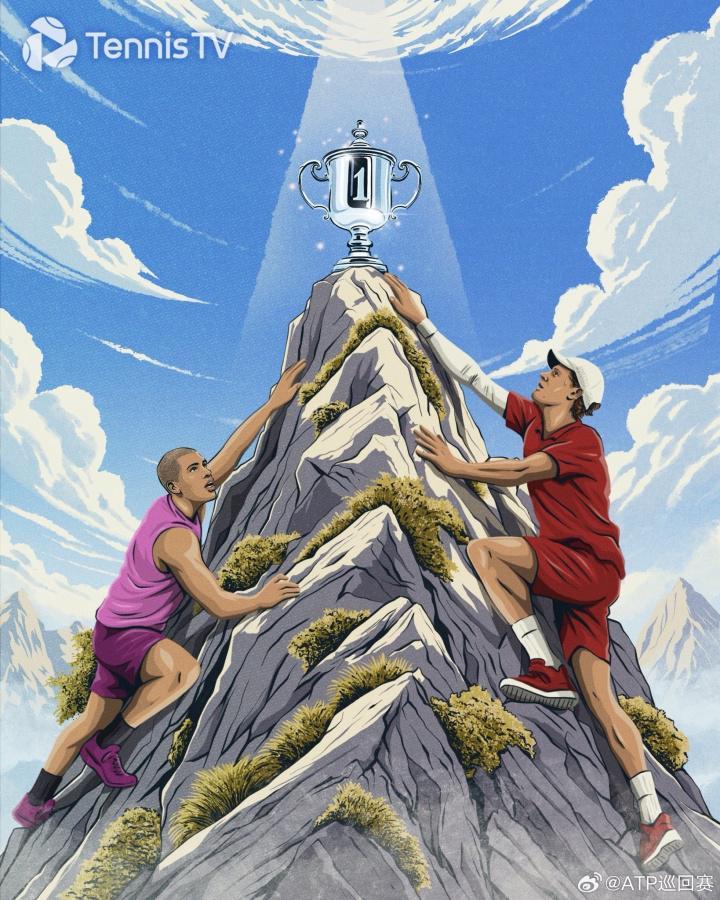 ⚔️辛卡将在美网决赛争世界第一，辛纳守擂成功or阿卡重夺第一？